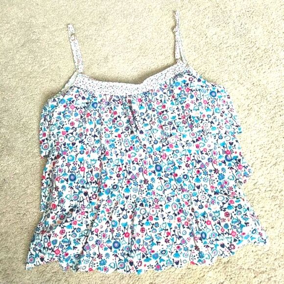 Floral Marc Jacobs Tankini Top Cropped Layered - Picture 2 of 5